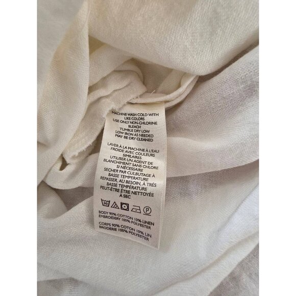 Free People Emory Embroidered Midi Dress White/Red S/P A001147 - Picture 9 of 11